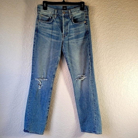 Anthropologie Edwin Kali Ankle Women’s Jeans Straight Relaxed Size 25 NWOT - Picture 2 of 12